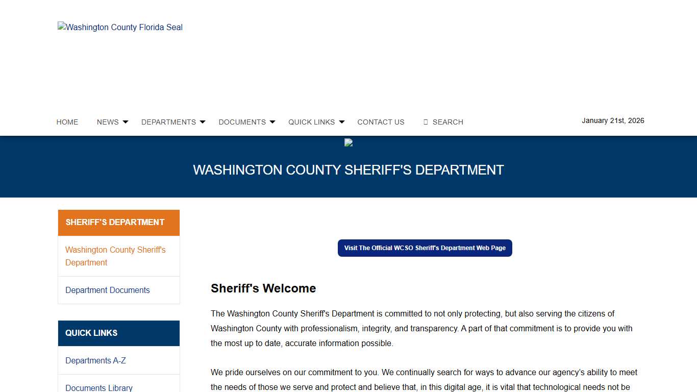 Washington County Florida Sheriff